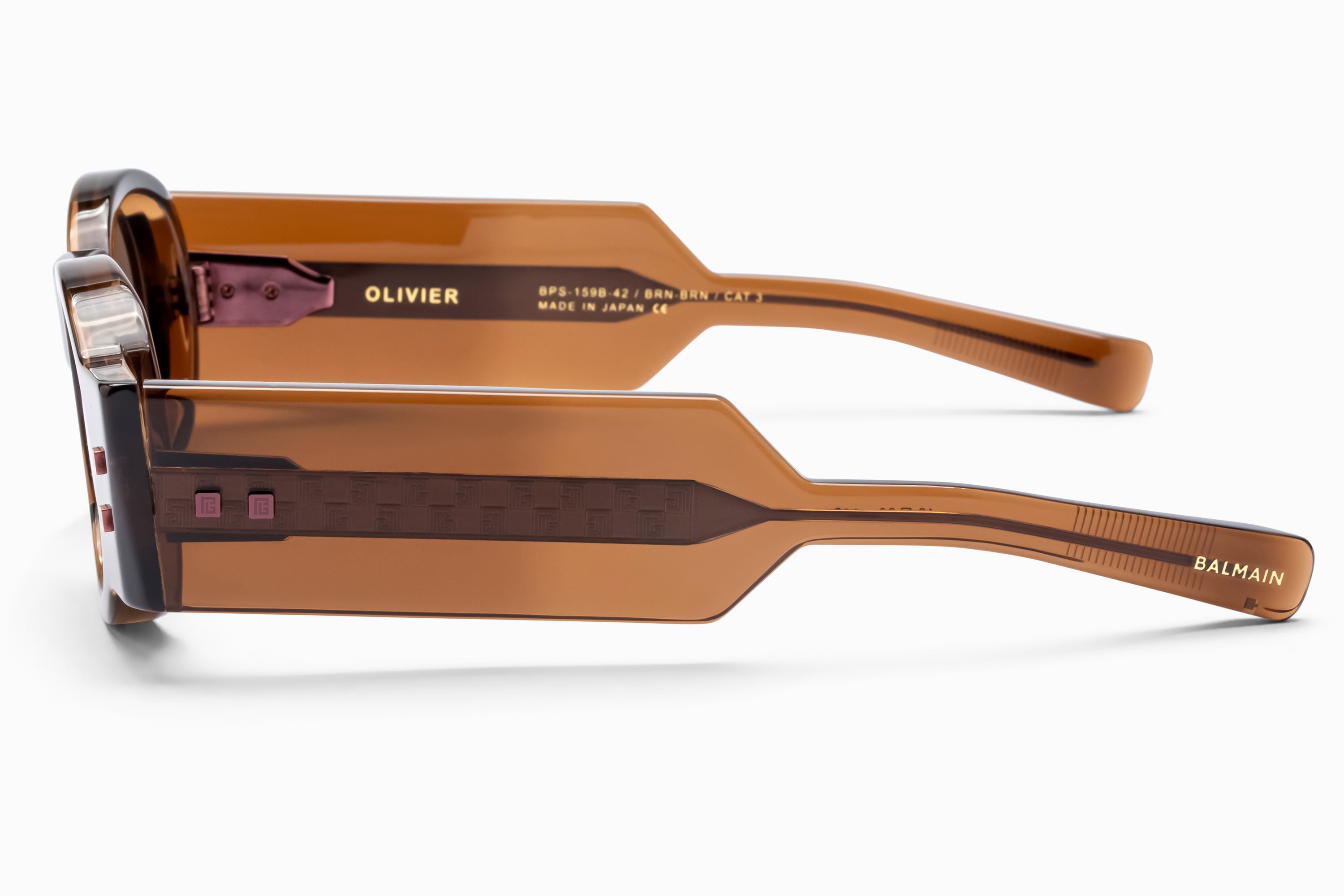 Unisex | Olivier Sunglass | Crystal Brown - Brown | Dark Brown