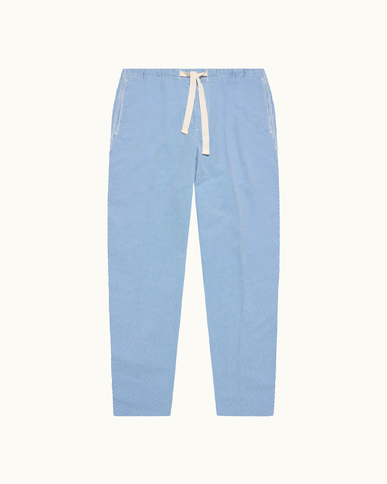 Men | Alex Gingham Trouser | Blue/White
