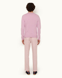 Conch Pink Cotton-Linen Trousers | Conch Pink
