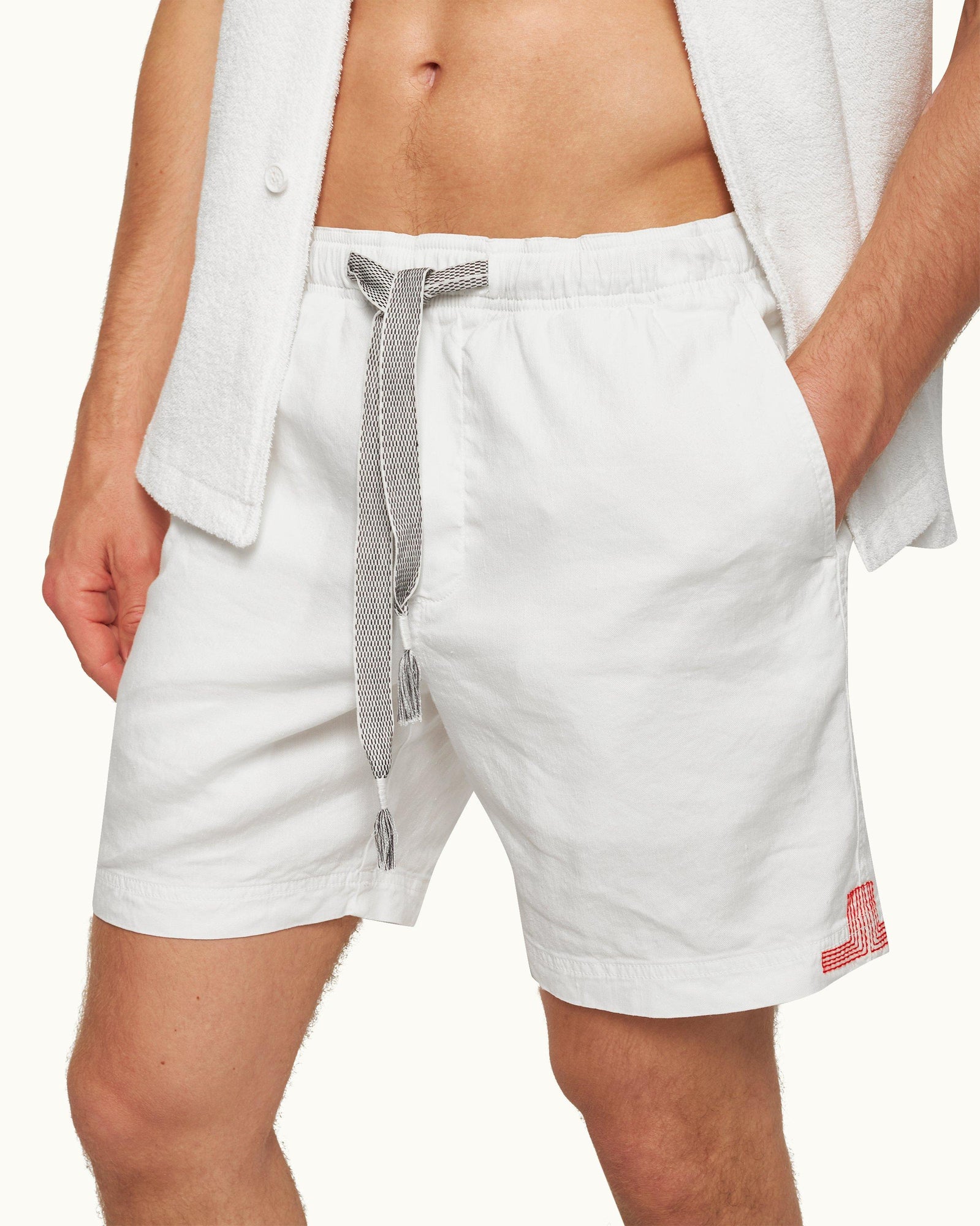 Washed Buttercup Relaxed Fit Drawcord Garment-Dye Shorts | Washed Buttercup