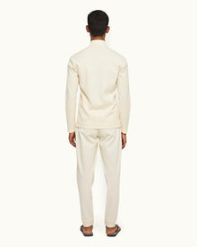 Sea Mist Classic Fit Articulated Ice Wool Sweatpants | Sea Mist