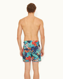 Multi Anemone Mid-Length Swim Shorts | Multicolour