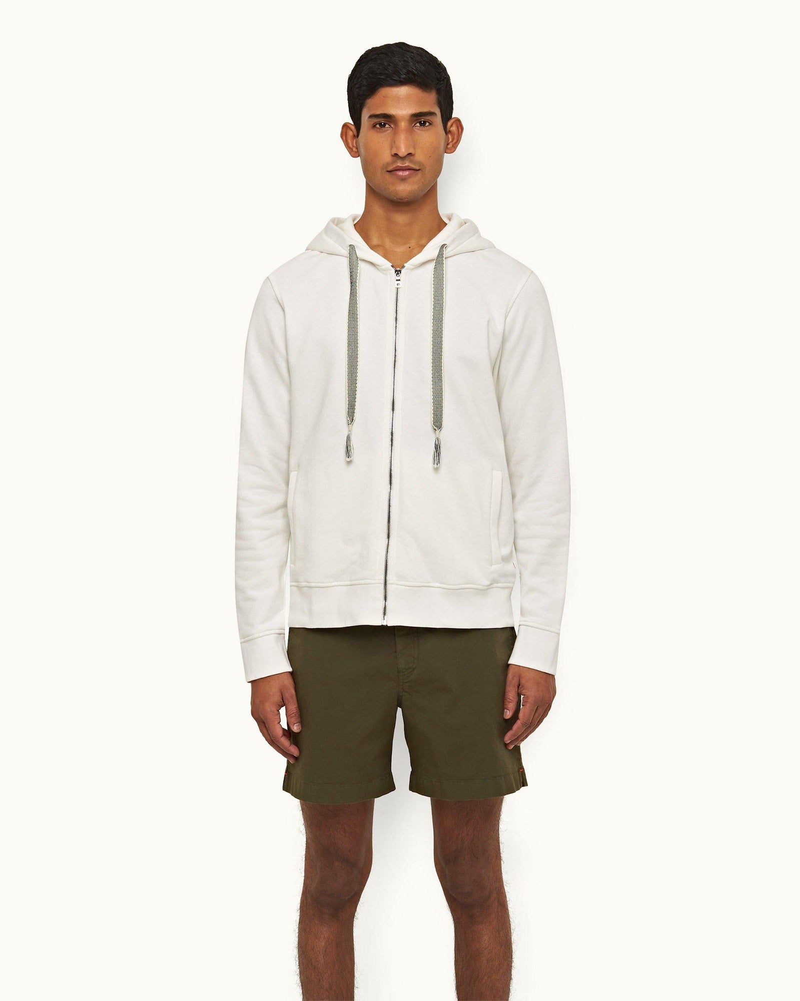 Bulldog Cotton Twill Palm Mid-Length Shorts | Palm