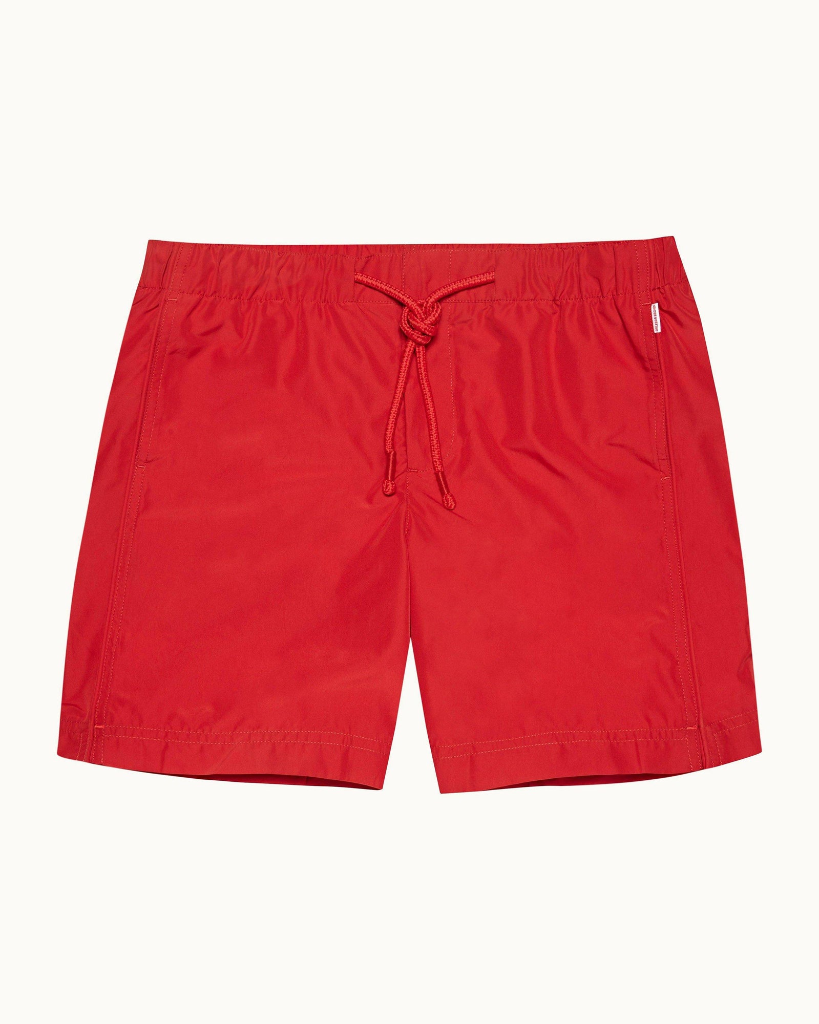 Bulldog Drawcord Vermillion Drawcord Mid-Length Swim Shorts | Vermillion
