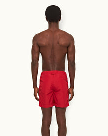 Bulldog Drawcord Vermillion Drawcord Mid-Length Swim Shorts | Vermillion