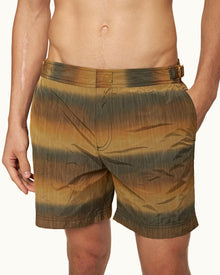 Mid-Length Swim Shorts In Gold Fade | Gold