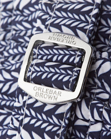 Bulldog Lagoon Blue/White Fern Mid-Length Swim Shorts | Lagoon Blue/White