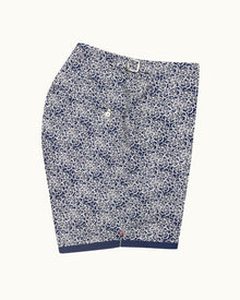 Bulldog Midnight Navy Floral Mid-Length Swim Shorts | Midnight Navy