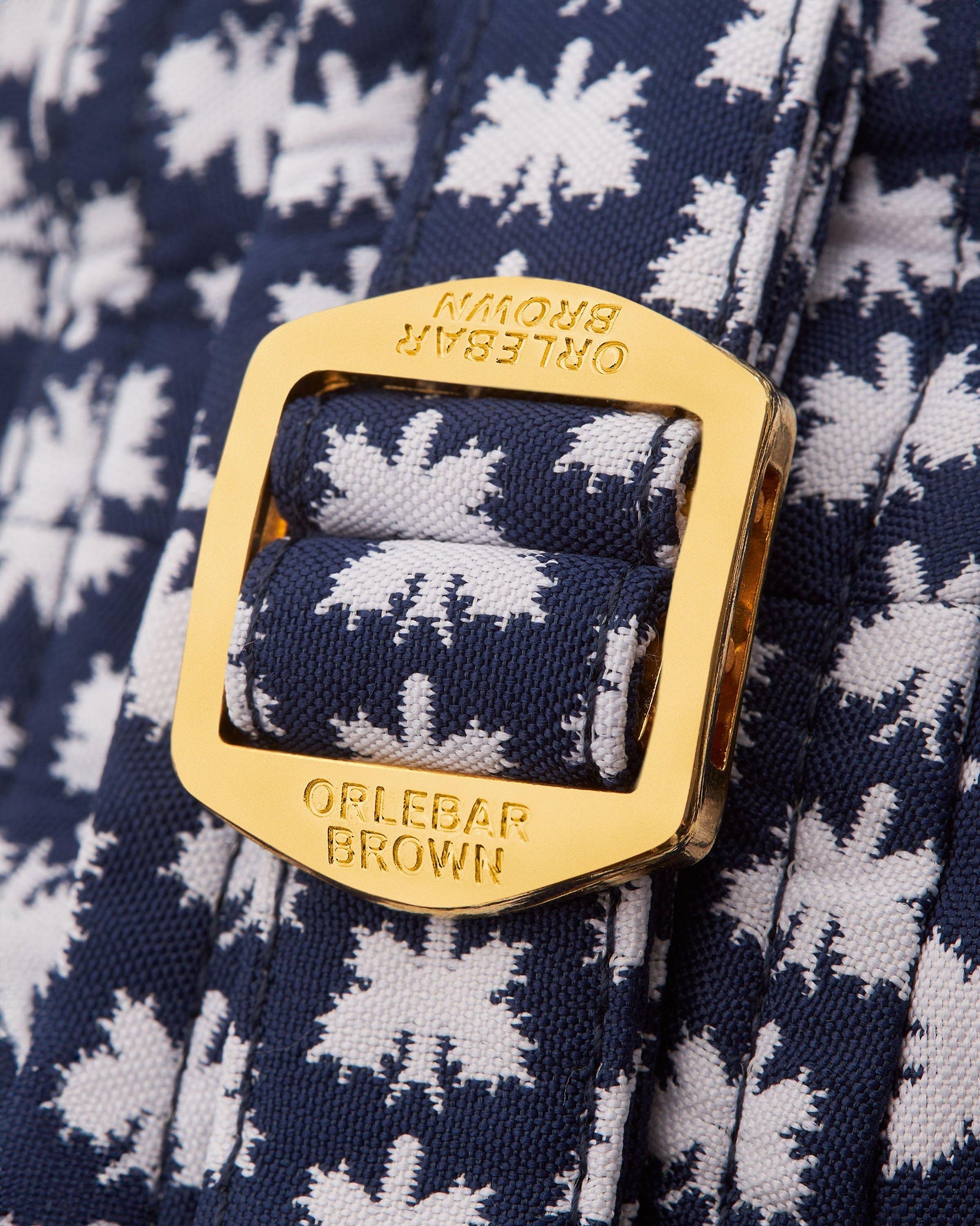 Bulldog Jacquard Flutter Jacquard Mid-Length Swim Shorts Woven In Italy in Night Iris/White Sand colour | Night Iris/White Sand