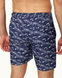 Midnight Navy/Sea Mist Living Dream Mid-Length Swim Shorts | Midnight Navy/Sea Mist