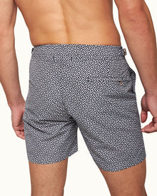 Bulldog Skydiver/Cloud Mid-Length Swim Shorts | Navy