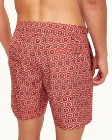 Bulldog Firestone Roseate Print Mid-Length Swim Shorts | Firestone
