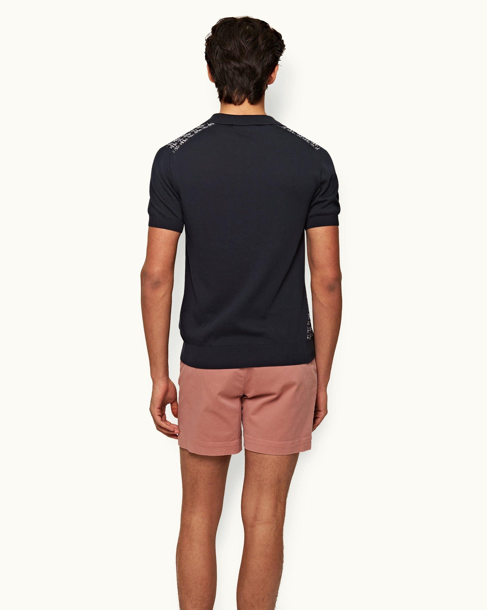 Bulldog Stretch-Cotton 007 Mauve Mid-Length Stretch-Cotton Shorts | Mauve