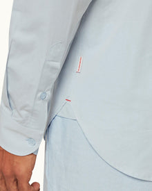Ice Blue Classic Collar Classic Stripe Shirt | Ice Blue