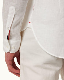 Cloud Classic Collar O.B Stripe Linen Shirt | Cloud