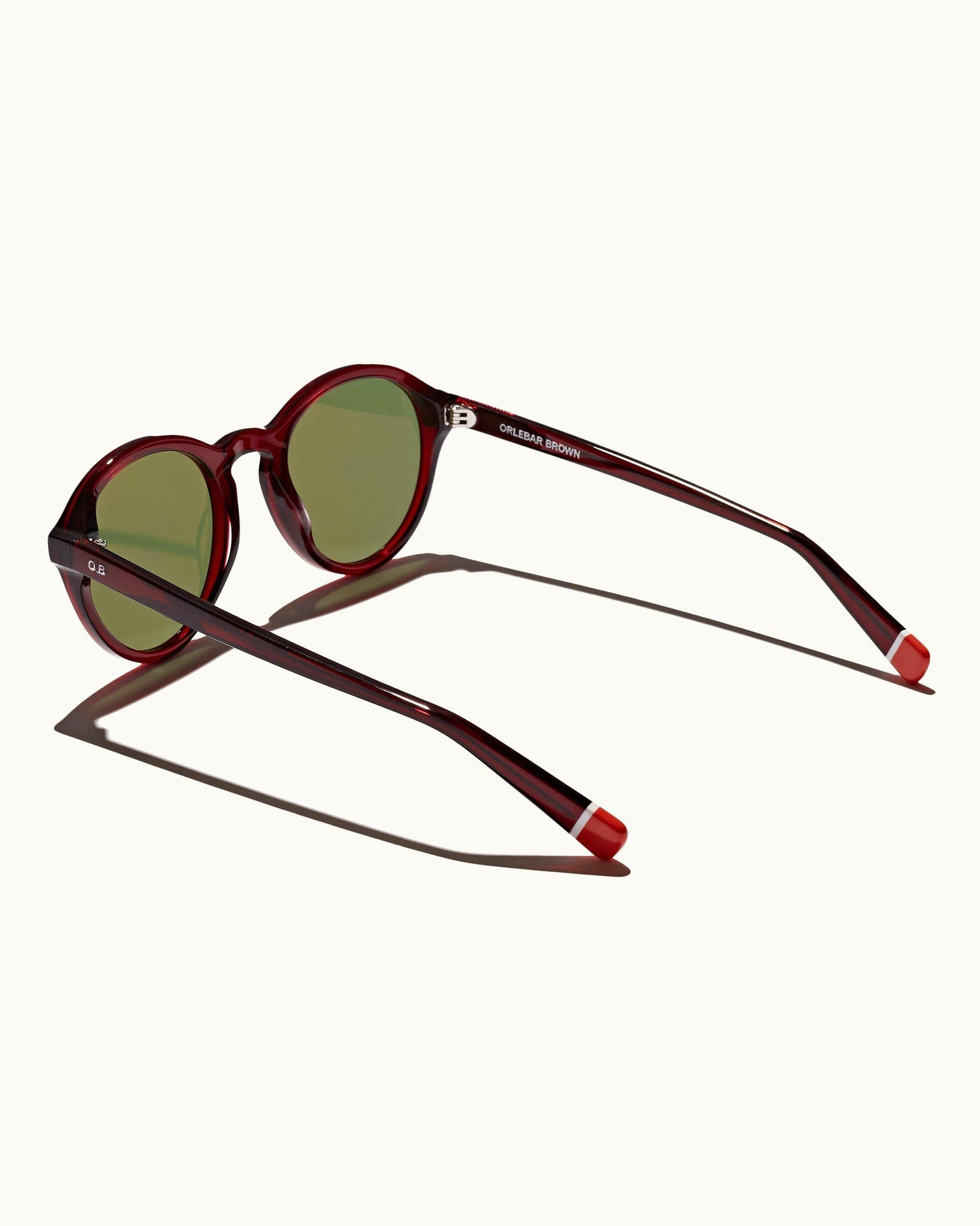 Harlyn Burgundy Round Sunglasses | Burgundy
