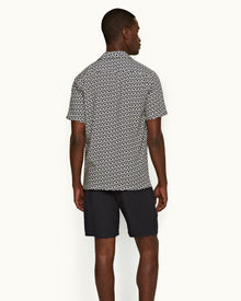 Hibbert Midnight Navy Lacuna Capri Collar Shirt | Midnight Navy