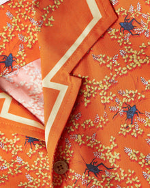 Hibbert Wonder Full Print Classic Fit Capri Collar Shirt in Havana Sun colour | Havana Sun