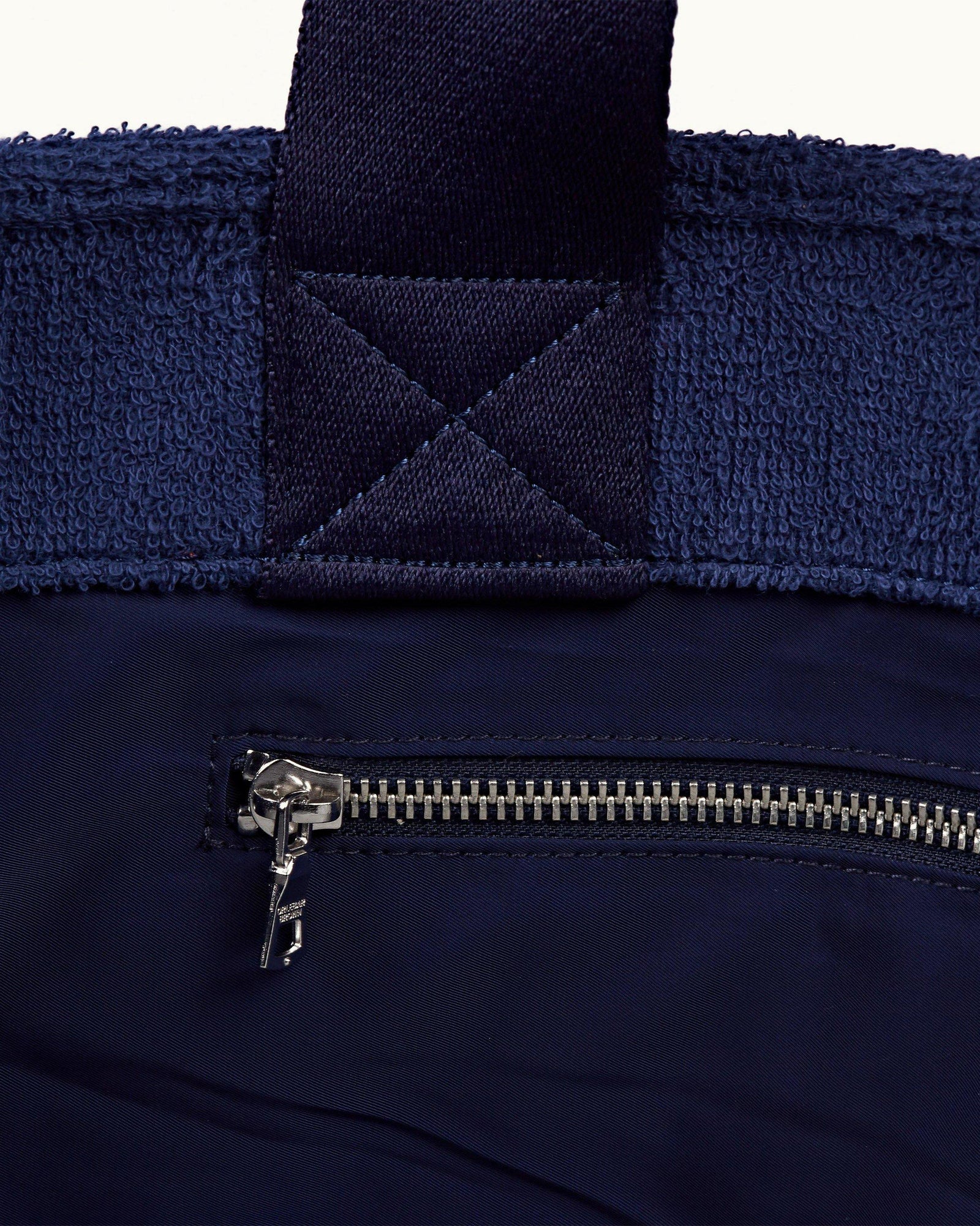 Mason Towelling Navy Beach Bag & Removable Wet Bag | Navy