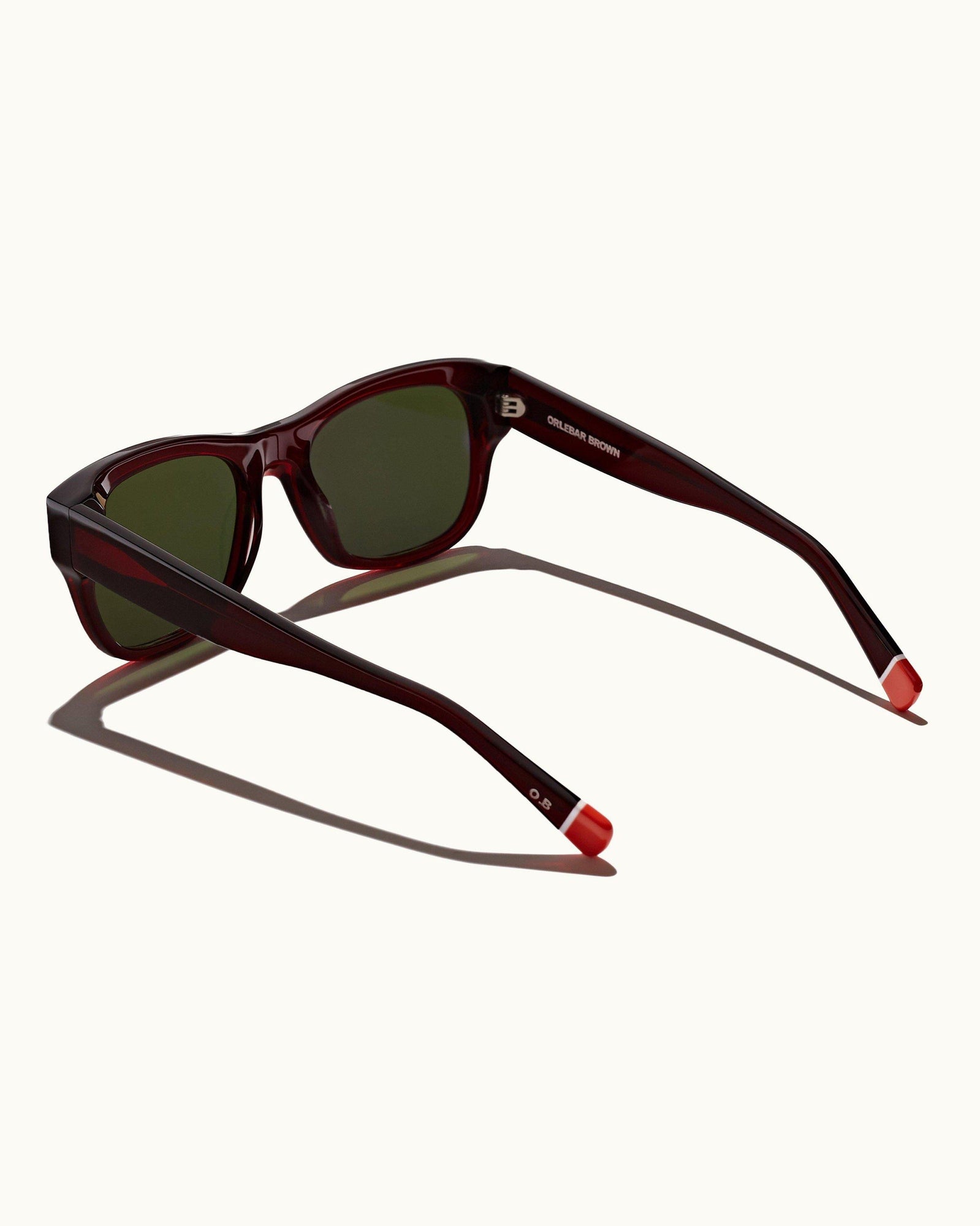 Nerano Burgundy D Frame Sunglasses | Burgundy