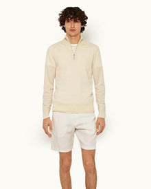 Men | Norwich Linen Short | White Sand