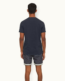 Ob Classic Night Iris Classic Fit Garment-Dye Organic Cotton T-shirt | Night Iris