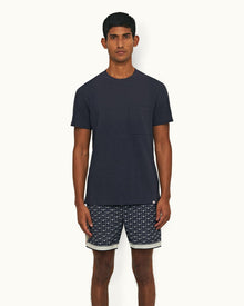 Ob Classic Night Iris Classic Fit Garment-Dye Organic Cotton T-shirt | Night Iris