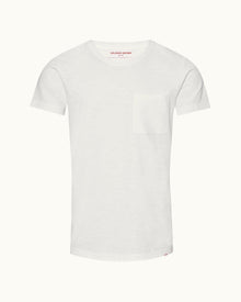 Ob Classic White Classic Fit Garment-Dye Organic Cotton T-shirt | White