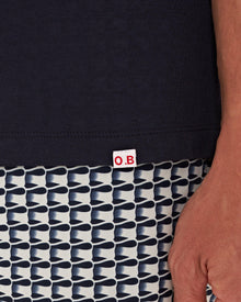 Night Iris Tailored Fit Crew Neck Cashmere T-shirt | Night Iris