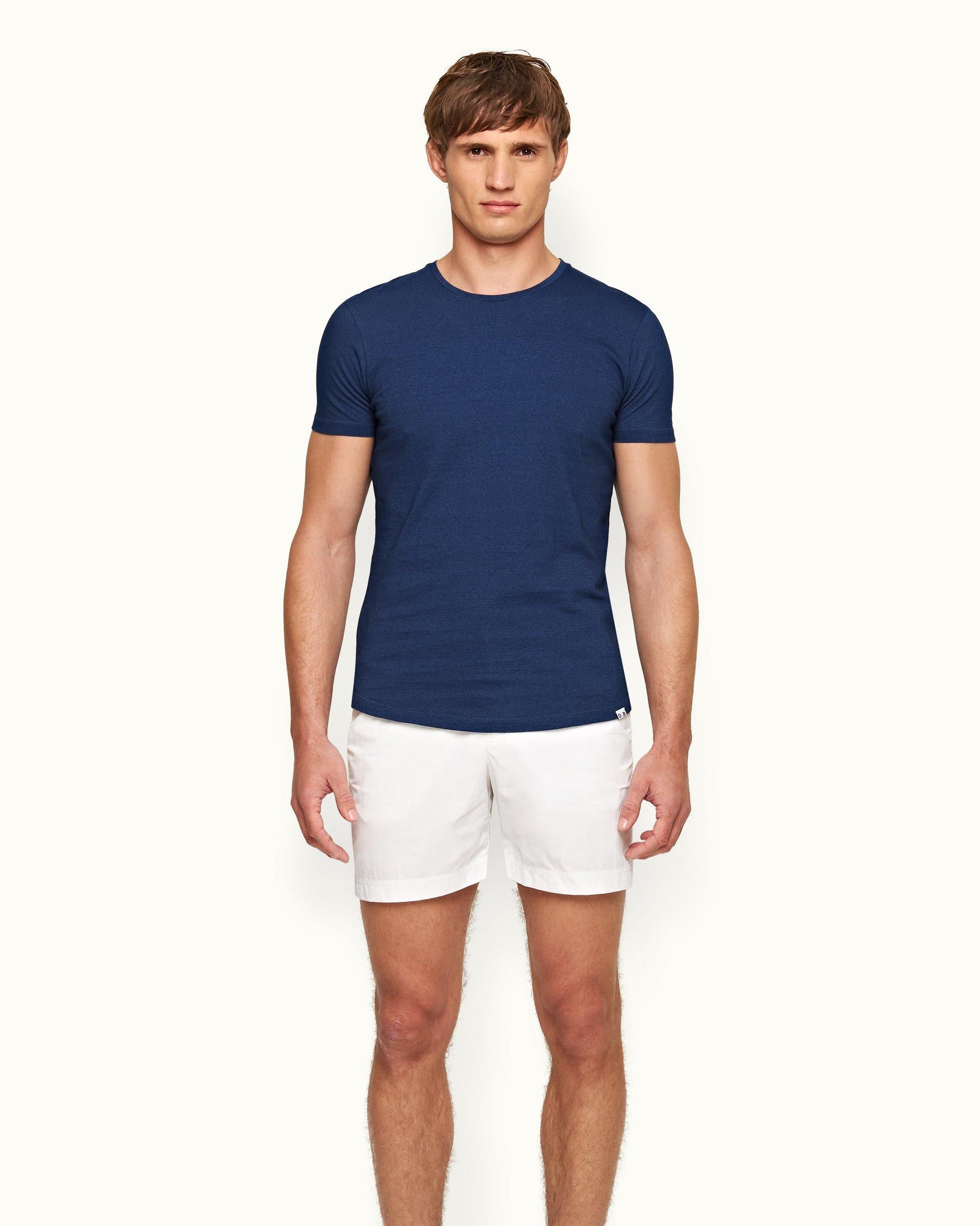 Ob-T Denim Tailored Fit Crew Neck T-Shirt | Denim Pigment