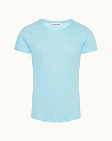 Pool Tailored Fit Crew Neck Linen T-shirt | Pool