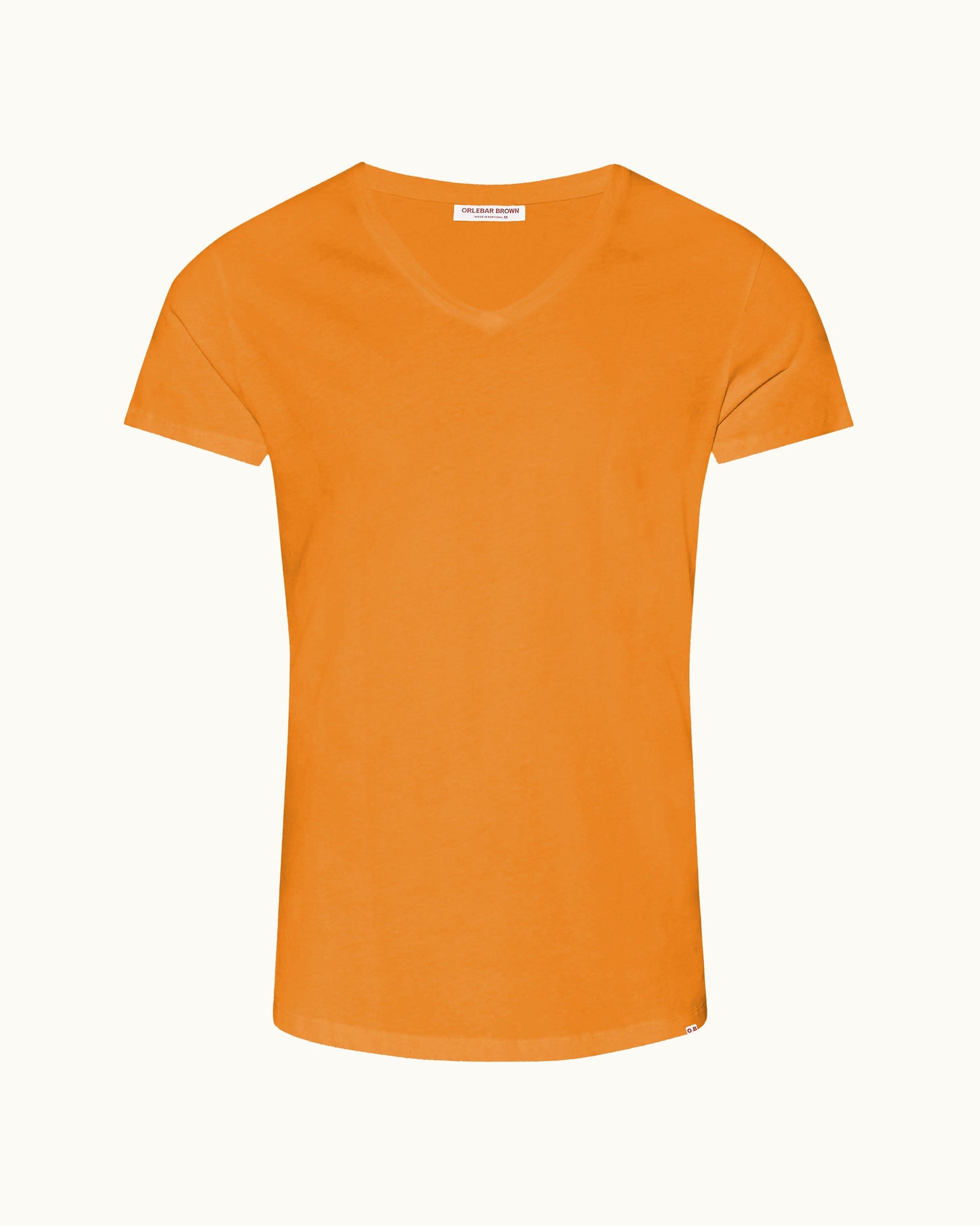 Ob-V Tailored Fit V-neck T-Shirt In Ember | Ember