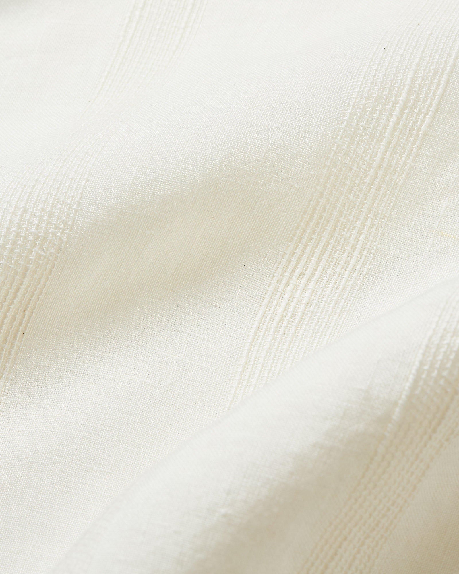 Ridley White Sand Relaxed Fit Overhead Embroidered Yoke Linen Shirt | White Sand