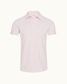 Conch Pink Tailored Fit Cotton Polo Shirt | Conch Pink