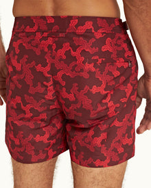 Setter Vermillion Current Shorter-Length Swim Shorts | Vermillion
