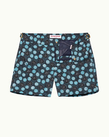 Setter Daisy Print Shorter-Length Swim Shorts In Springfield Blue | Springfield Blue