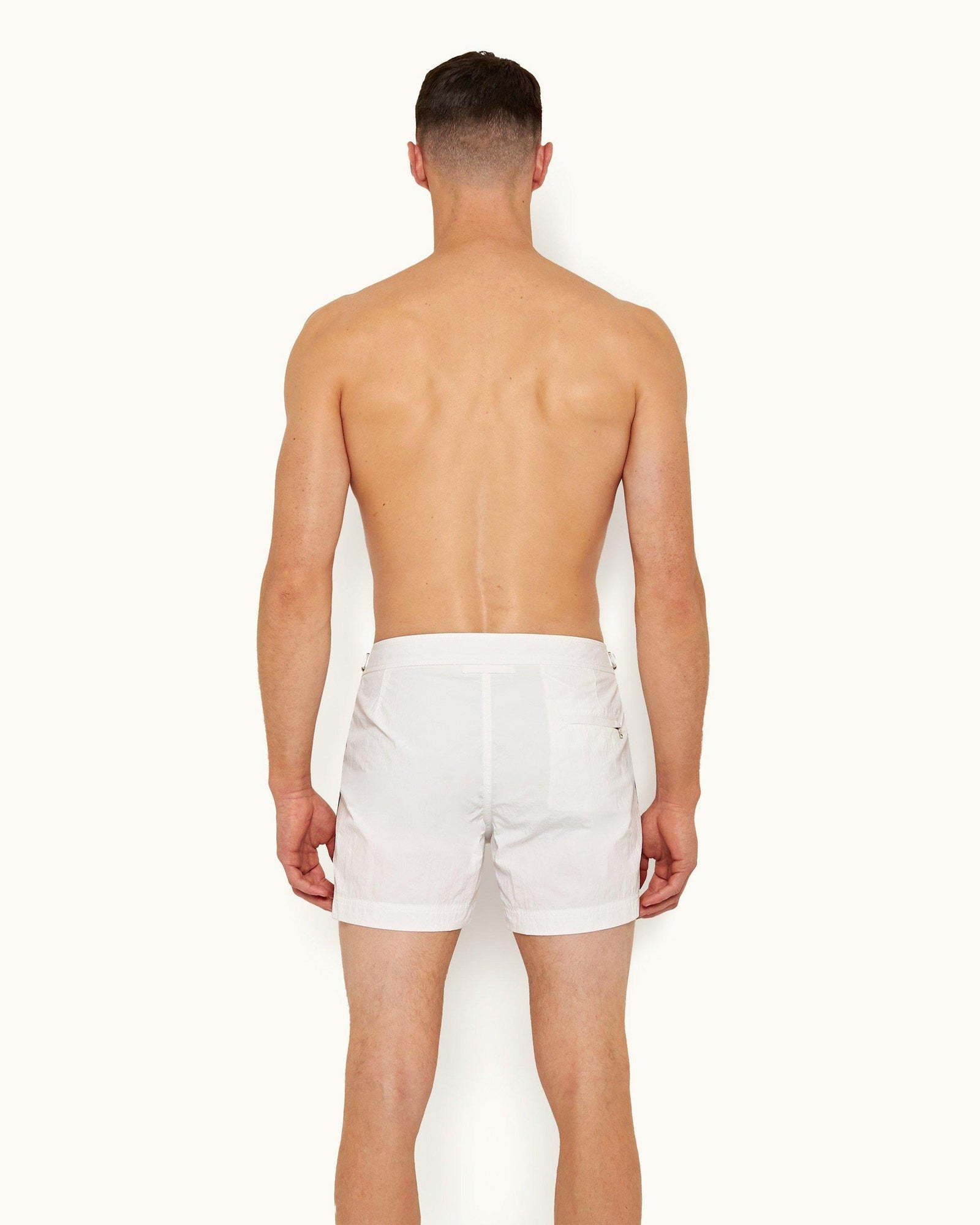 Cloud O.B Tape Stripe Shorter-Length Swim Shorts | Cloud