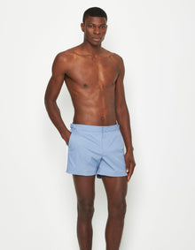 Setter Stretch Shorter-Length Stretch Swim Shorts In Springfield Blue | Springfield Blue