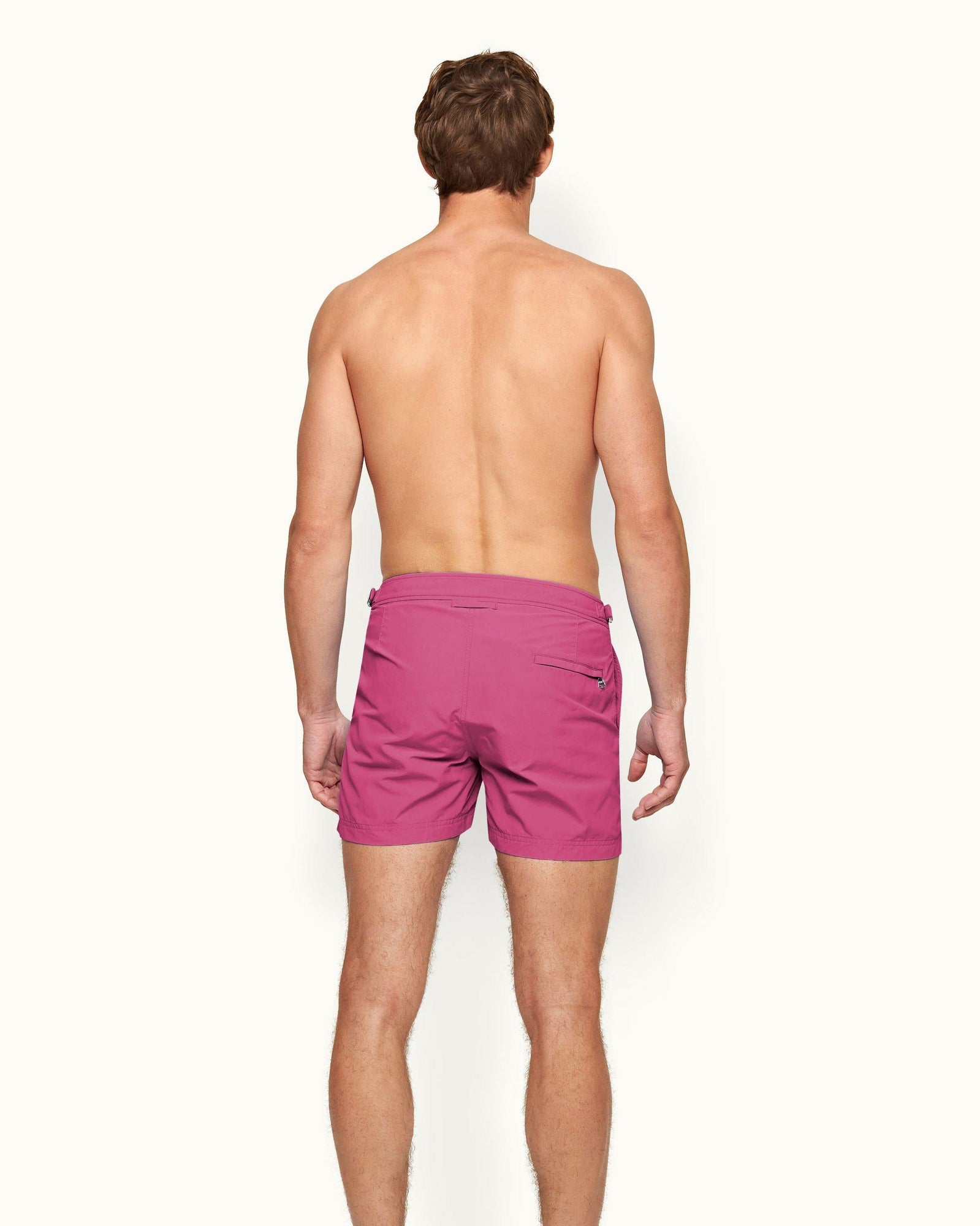 Shorter-Length Swim Short In Sunset Pink | Sunset Pink