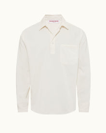 Sea Mist Classic Collar Relaxed Fit Overhead Corduroy Shirt | Sea Mist