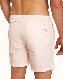 Standard Rose/White Fern Mid-Length Swim Shorts | Rose/White