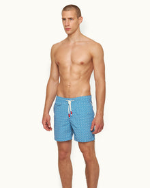 Standard Tidal Geometric Mid-Length Drawcord Swim Shorts | Tidal
