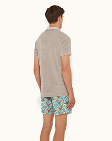 Multicolour Paisley Mid-Length Drawcord Swim Shorts | Multicolour
