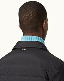 Night Iris Down-fill Quilted Shirt Jacket | Night Iris