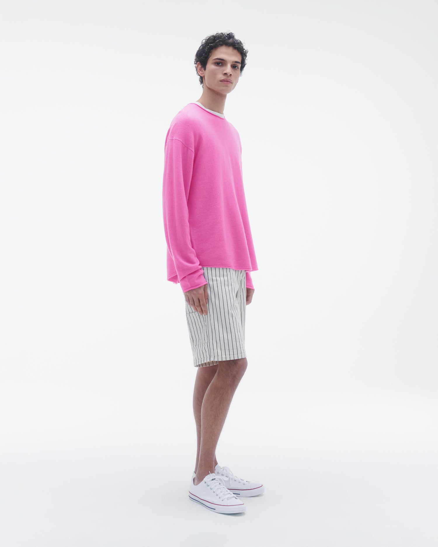 Unisex | Oversized Crew | Fuchsia