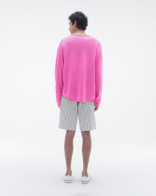 Unisex | Oversized Crew | Fuchsia