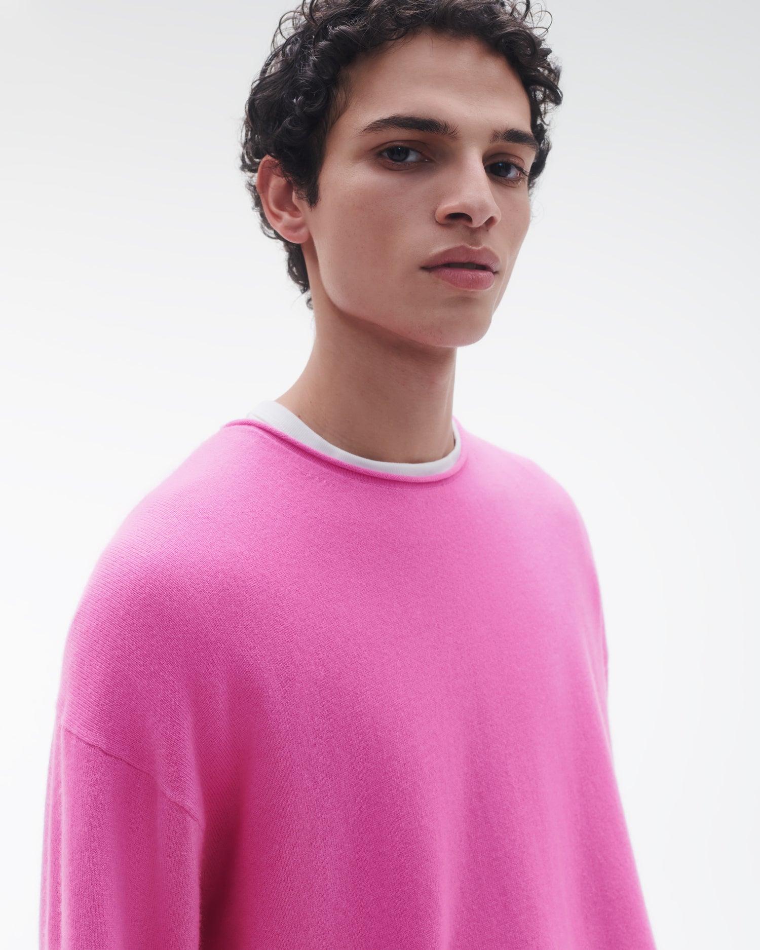 Unisex | Oversized Crew | Fuchsia