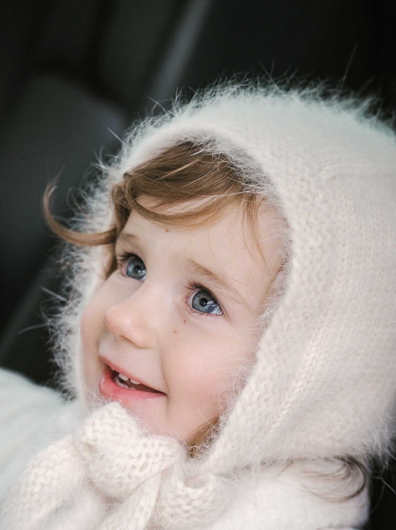 Oatmeal Cashmere Teddy Hat