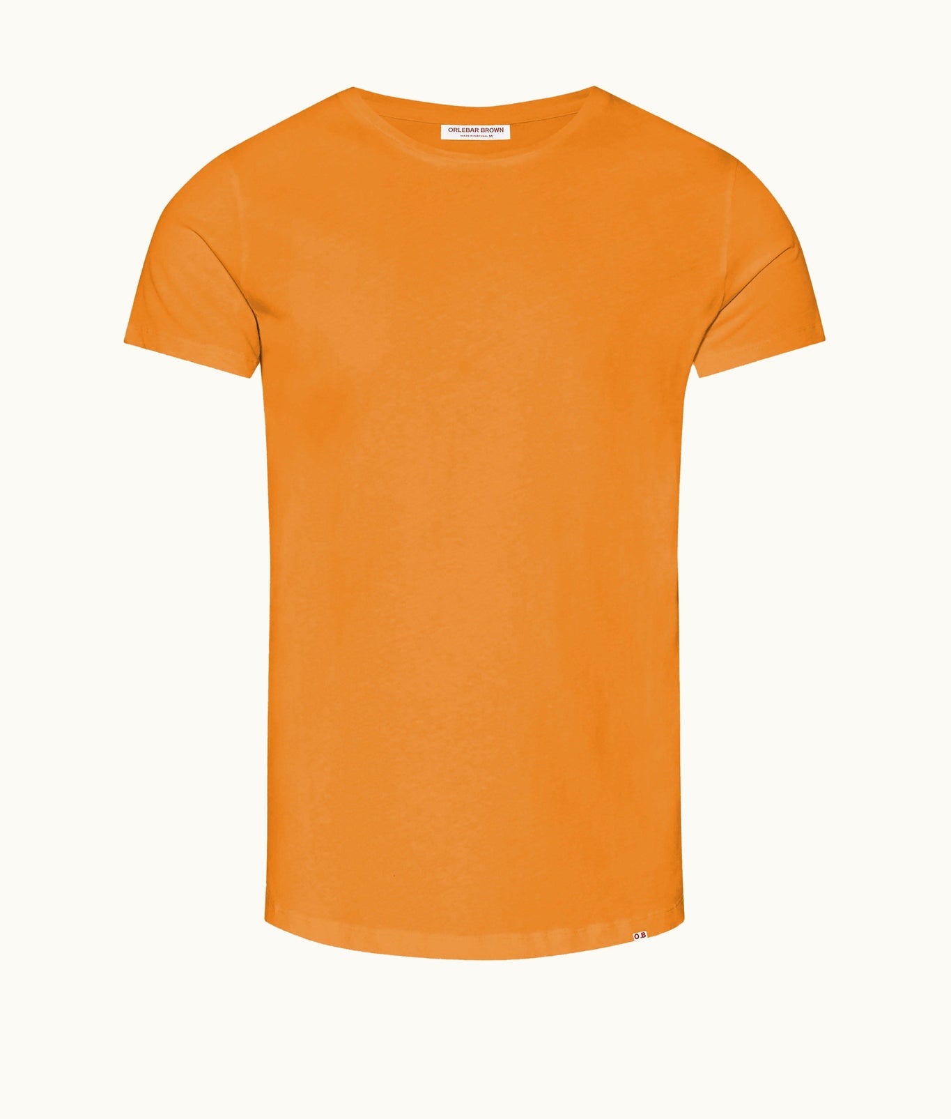 Ob-T Tailored Fit Crew Neck Cotton T-Shirt | Ember