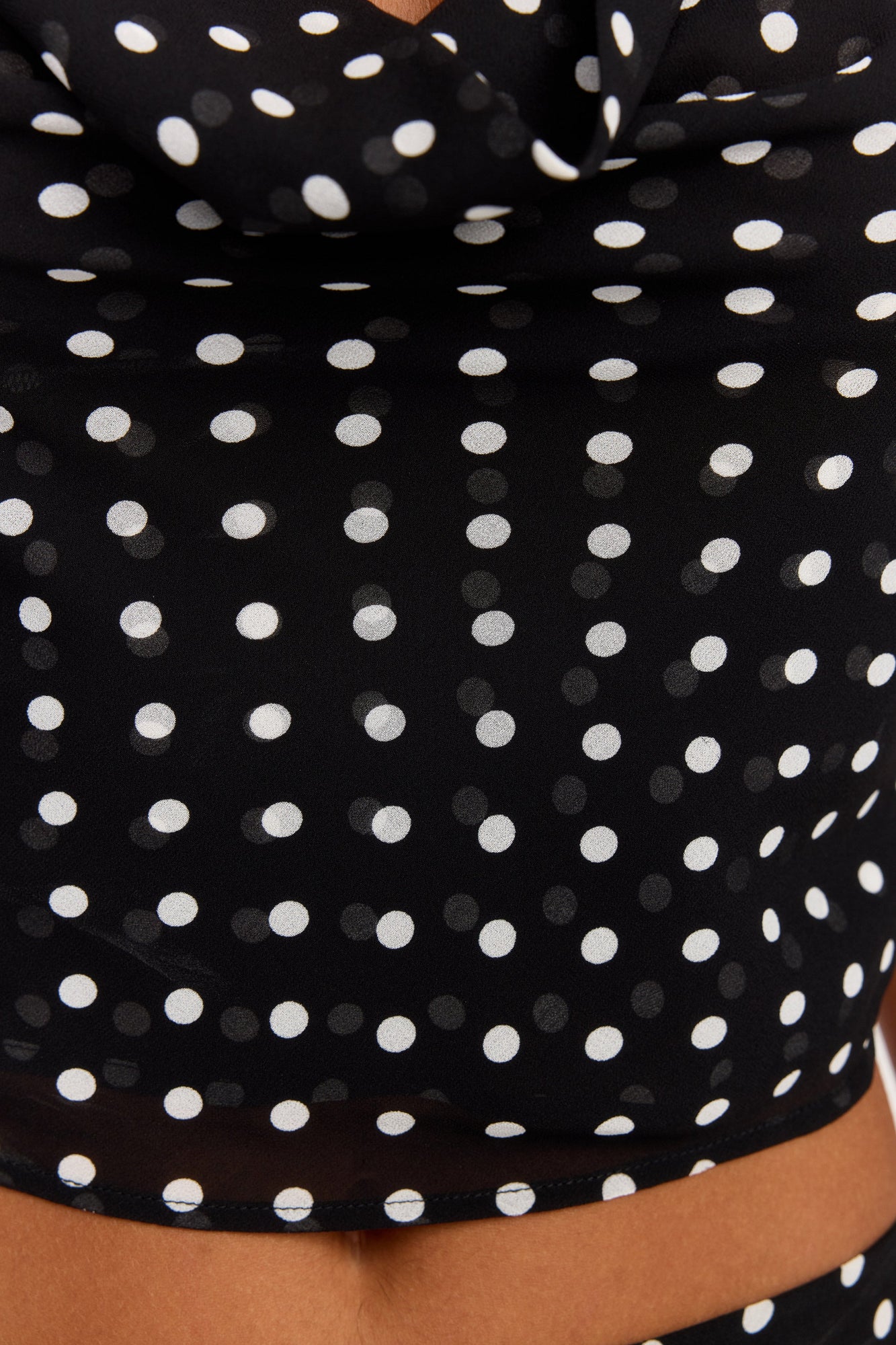 Colette Top | Black Polkadot